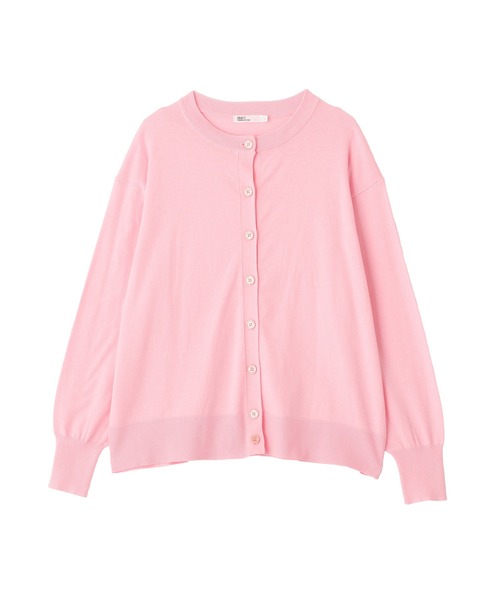 CRAFT STANDARD BOUTIQUE(クラフトスタンダードブティック)の「選べる丈/UVカット/クルーネックカーディガン◆(カーディガン/ボレロ・レディース・グレイッシュベージュ/ブルー/杢グレー/ピンク・L/M)」の14枚目の写真