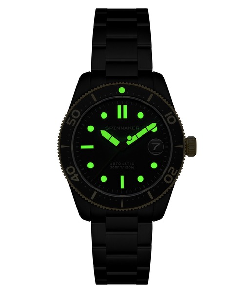 SPINNAKER（スピニカー）の「SPINNAKER/スピニカー CROFT-MID BLACK＆GOLD COLLECTION 腕時計 SPN-SP510033 メンズ（アナログ腕時計・メンズ・ブラック・FREE）」の3枚目の写真