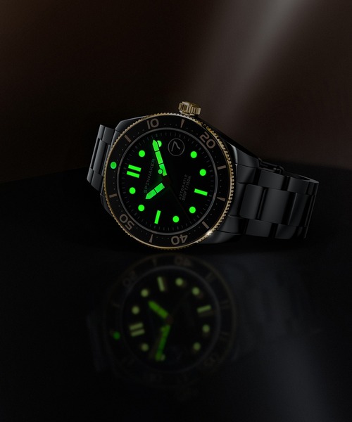 SPINNAKER（スピニカー）の「SPINNAKER/スピニカー CROFT-MID BLACK＆GOLD COLLECTION 腕時計 SPN-SP510033 メンズ（アナログ腕時計・メンズ・ブラック・FREE）」の5枚目の写真