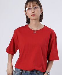 【8色展開/2枚セット】リブ幅で選ぶ2スタイルパック短丈TEE 綿100%コーマ糸