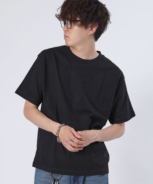 FFEIN(フェイン)の「【8色展開/2枚セット】リブ幅で選ぶ2スタイルパック短丈TEE 綿100%コーマ糸(Tシャツ/カットソー・メンズ・ブラック/アッシュグレー/レモンイエロー/ダークグリーン/ネイビー/ロイヤルブルー/ホワイト/レッド・SMALL/MEDIUM/LARGE)」の13枚目の写真