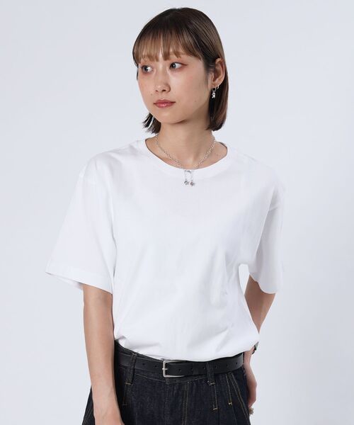 FFEIN(フェイン)の「【8色展開/2枚セット】リブ幅で選ぶ2スタイルパック短丈TEE 綿100%コーマ糸(Tシャツ/カットソー・メンズ・ブラック/アッシュグレー/レモンイエロー/ダークグリーン/ネイビー/ロイヤルブルー/ホワイト/レッド・SMALL/MEDIUM/LARGE)」の19枚目の写真