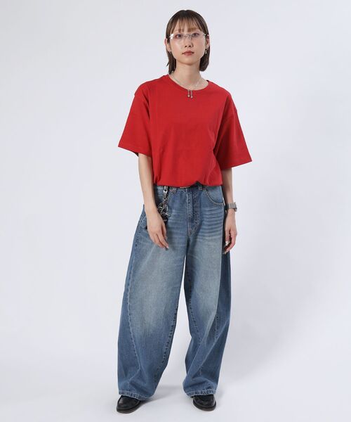 FFEIN(フェイン)の「【8色展開/2枚セット】リブ幅で選ぶ2スタイルパック短丈TEE 綿100%コーマ糸(Tシャツ/カットソー・メンズ・ブラック/アッシュグレー/レモンイエロー/ダークグリーン/ネイビー/ロイヤルブルー/ホワイト/レッド・SMALL/MEDIUM/LARGE)」の22枚目の写真