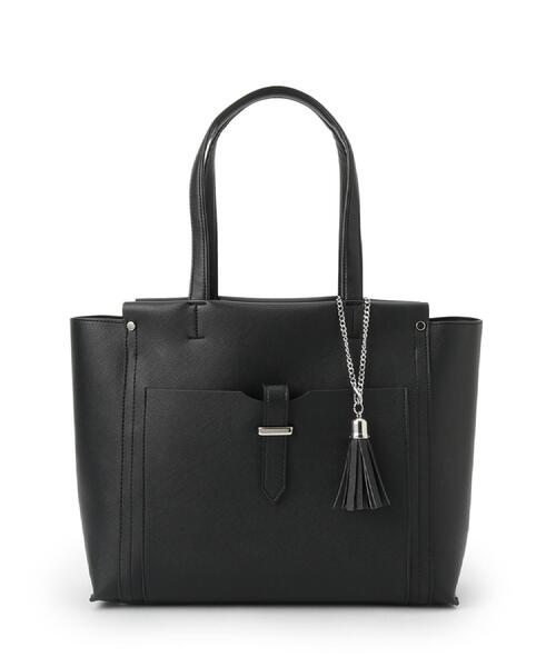 Reflect（リフレクト）の「【たっぷり収納！／通勤におすすめ】’26春夏毎日バッグ（トートバッグ・レディース・ナチュラル/ブラック/ピンク・00）」の6枚目の写真