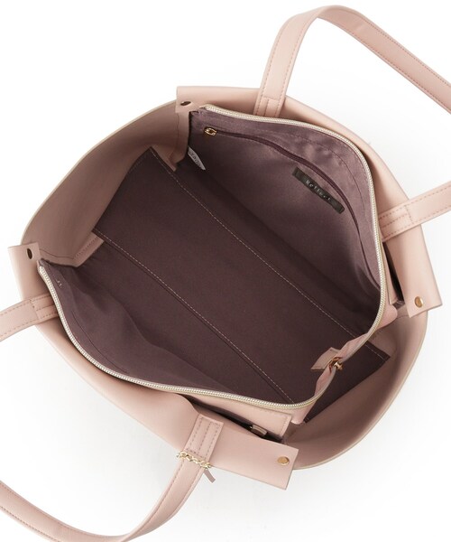 Reflect（リフレクト）の「【たっぷり収納！／通勤におすすめ】’26春夏毎日バッグ（トートバッグ・レディース・ナチュラル/ブラック/ピンク・00）」の11枚目の写真