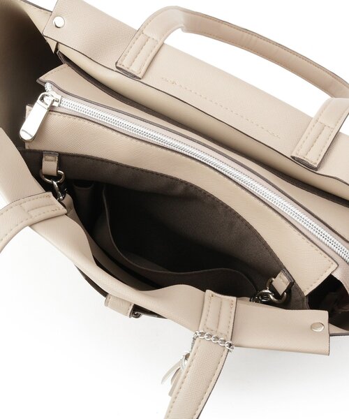 Reflect（リフレクト）の「【たっぷり収納！／通勤におすすめ】’26春夏毎日バッグ（トートバッグ・レディース・ナチュラル/ブラック/ピンク・00）」の21枚目の写真