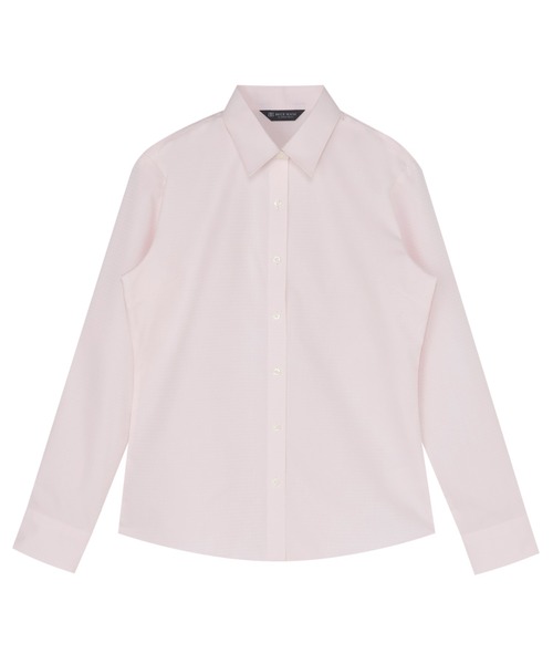 TOKYO SHIRTS(トウキョウシャツ)の「【透け防止】 形態安定ノンアイロン レギュラー 長袖ビジネスワイシャツ(ビジネスシャツ・レディース・ピンク・S/M/L/LL/XL)」の1枚目の写真