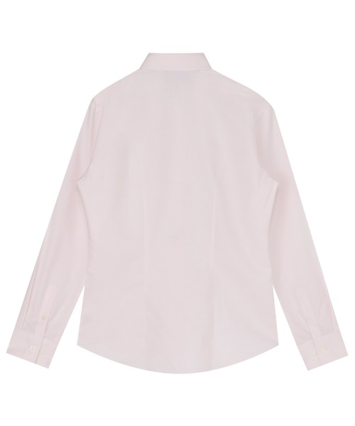 TOKYO SHIRTS(トウキョウシャツ)の「【透け防止】 形態安定ノンアイロン レギュラー 長袖ビジネスワイシャツ(ビジネスシャツ・レディース・ピンク・S/M/L/LL/XL)」の2枚目の写真