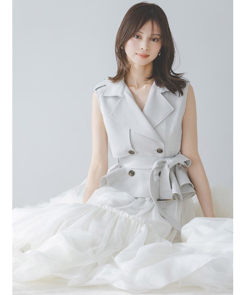 トレンチチュールセットドレス（ワンピース）｜SNIDEL（スナイデル）