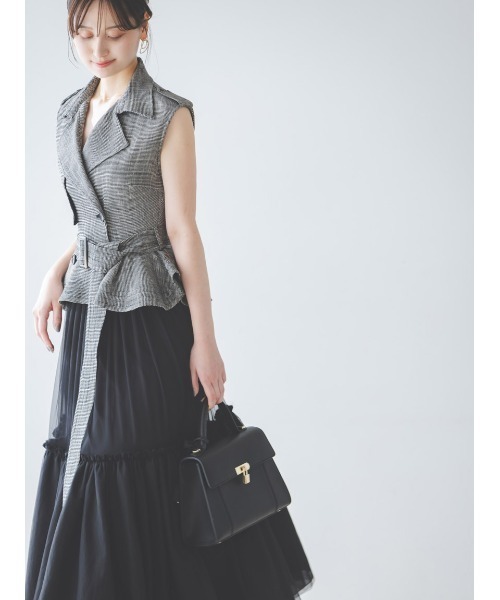 トレンチチュールセットドレス（ワンピース）｜SNIDEL（スナイデル）