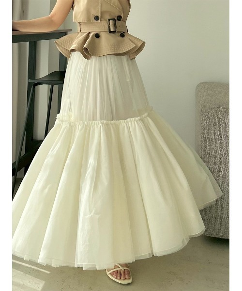 トレンチチュールセットドレス（ワンピース）｜SNIDEL（スナイデル）