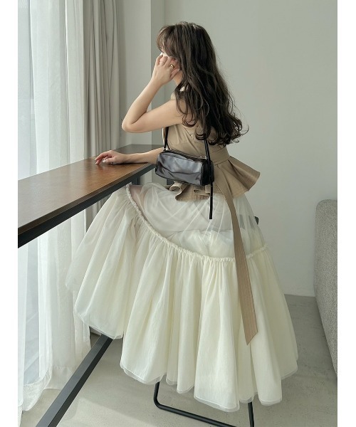 トレンチチュールセットドレス（ワンピース）｜SNIDEL（スナイデル）
