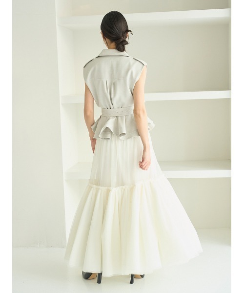 トレンチチュールセットドレス（ワンピース）｜SNIDEL（スナイデル）