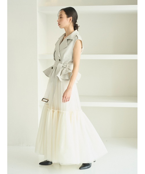 トレンチチュールセットドレス（ワンピース）｜SNIDEL（スナイデル）