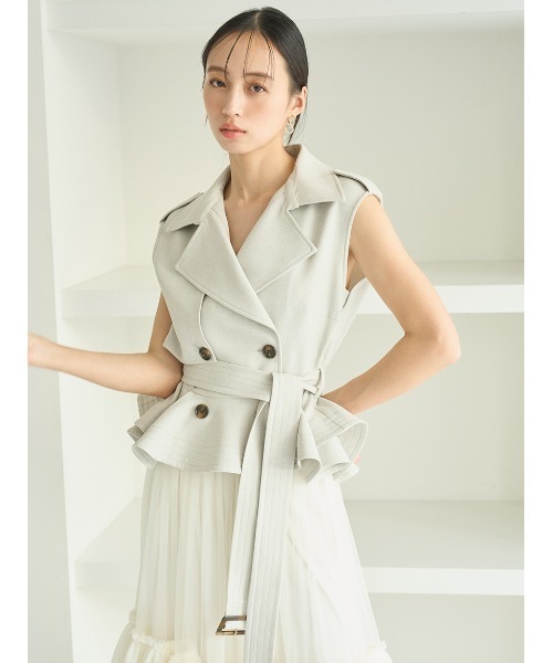 トレンチチュールセットドレス（ワンピース）｜SNIDEL（スナイデル）