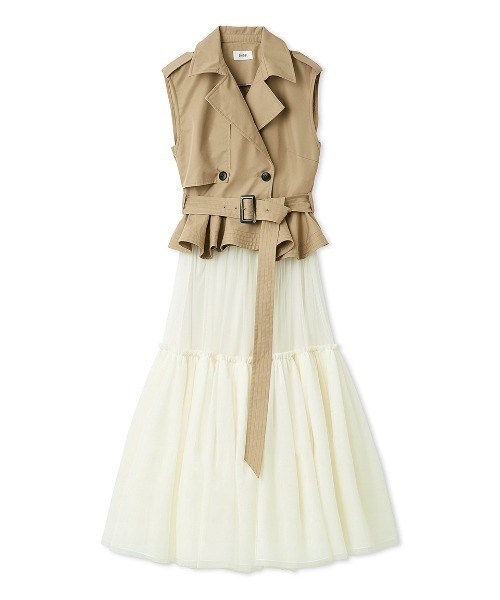 トレンチチュールセットドレス（ワンピース）｜SNIDEL（スナイデル）