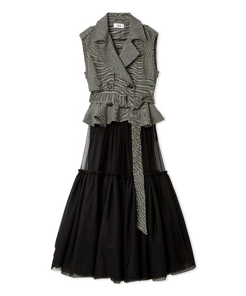 トレンチチュールセットドレス（ワンピース）｜SNIDEL（スナイデル）