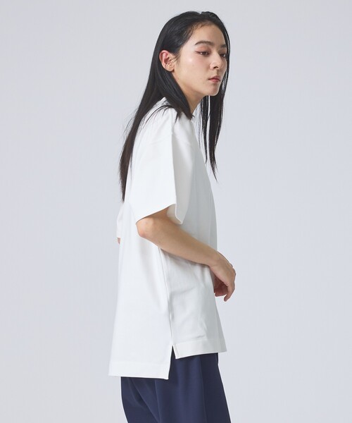 FORTUNA HOMME(フォルトゥナオム)の「【FORTUNA/フォルトゥナ】SoftClearSmoothTalloredTee/ソフトクリアスムーステイラードTシャツ/ユニセックス/【WEB限定】(Tシャツ/カットソー・メンズ・グレイッシュベージュ/ブラック/ホワイト・L/M)」の2枚目の写真