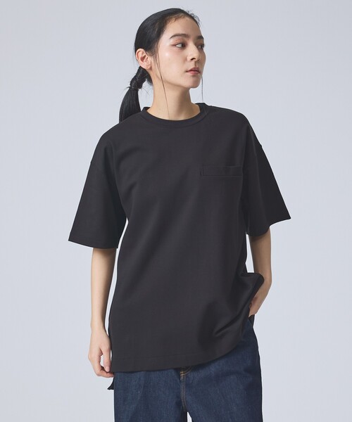 FORTUNA HOMME(フォルトゥナオム)の「【FORTUNA/フォルトゥナ】SoftClearSmoothTalloredTee/ソフトクリアスムーステイラードTシャツ/ユニセックス/【WEB限定】(Tシャツ/カットソー・メンズ・グレイッシュベージュ/ブラック/ホワイト・L/M)」の1枚目の写真