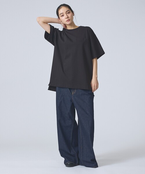 FORTUNA HOMME(フォルトゥナオム)の「【FORTUNA/フォルトゥナ】SoftClearSmoothTalloredTee/ソフトクリアスムーステイラードTシャツ/ユニセックス/【WEB限定】(Tシャツ/カットソー・メンズ・グレイッシュベージュ/ブラック/ホワイト・L/M)」の6枚目の写真