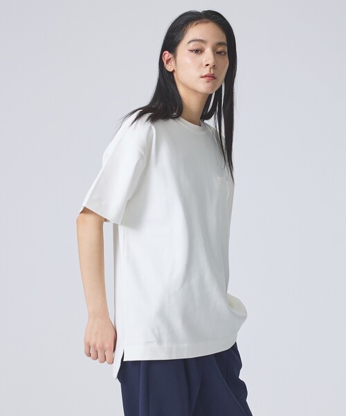 FORTUNA HOMME(フォルトゥナオム)の「【FORTUNA/フォルトゥナ】SoftClearSmoothTalloredTee/ソフトクリアスムーステイラードTシャツ/ユニセックス/【WEB限定】(Tシャツ/カットソー・メンズ・グレイッシュベージュ/ブラック/ホワイト・L/M)」の20枚目の写真