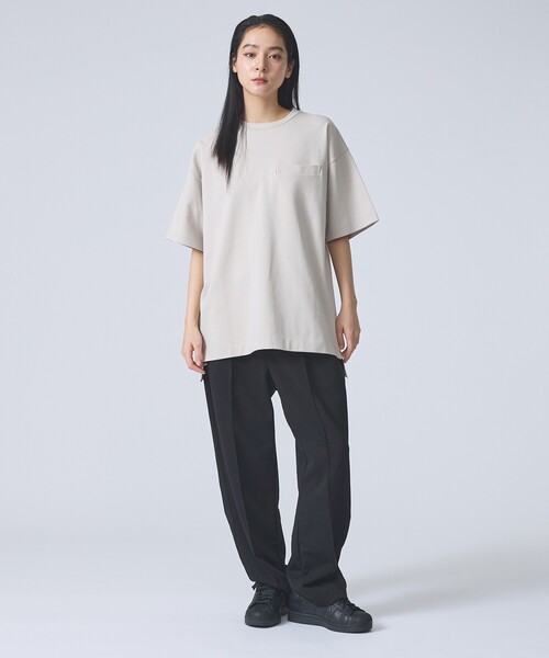 FORTUNA HOMME(フォルトゥナオム)の「【FORTUNA/フォルトゥナ】SoftClearSmoothTalloredTee/ソフトクリアスムーステイラードTシャツ/ユニセックス/【WEB限定】(Tシャツ/カットソー・メンズ・グレイッシュベージュ/ブラック/ホワイト・L/M)」の5枚目の写真