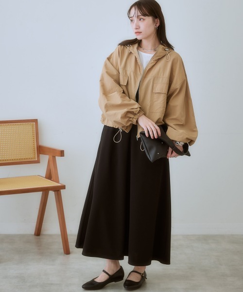 SMILE LAND（スマイルランド）の「＜大きいサイズ＞ よく伸びるロングキャミワンピース（ワンピース・レディース・モカ/ブラック・L/LL/3L/4L/5L）」の22枚目の写真