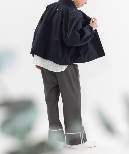 nop de nod(ノップドゥノッド)の「TRサージロールアップパイピングパンツ(その他パンツ・レディース・ダークグレー/ブラック/ネイビー・3)」の16枚目の写真