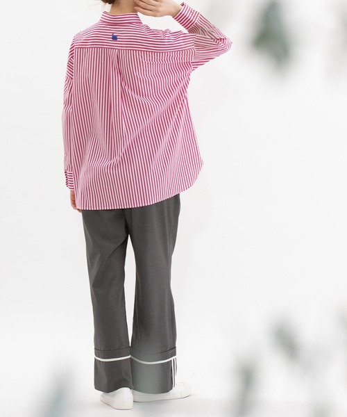 nop de nod(ノップドゥノッド)の「TRサージロールアップパイピングパンツ(その他パンツ・レディース・ダークグレー/ブラック/ネイビー・3)」の8枚目の写真