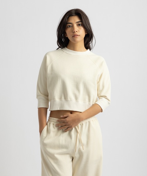 Saturdays NYC（サタデーズ ニューヨークシティ ）の「Sally Raglan Top（Tシャツ/カットソー・レディース・オフホワイト/グレー・M/L/S）」の12枚目の写真