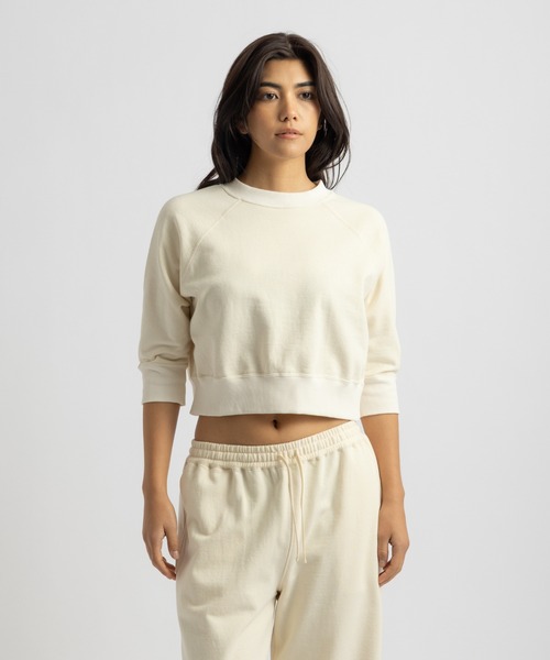 Saturdays NYC（サタデーズ ニューヨークシティ ）の「Sally Raglan Top（Tシャツ/カットソー・レディース・オフホワイト/グレー・M/L/S）」の11枚目の写真