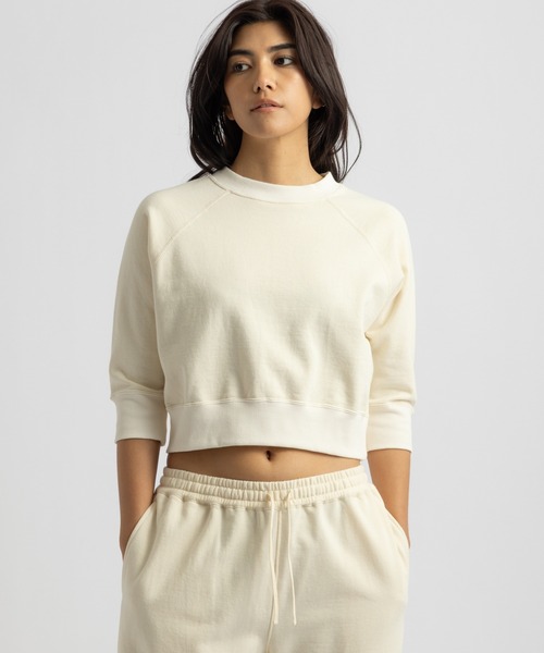 Saturdays NYC（サタデーズ ニューヨークシティ ）の「Sally Raglan Top（Tシャツ/カットソー・レディース・オフホワイト/グレー・M/L/S）」の13枚目の写真