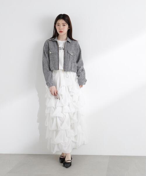 PROPORTION BODY DRESSING(プロポーションボディドレッシング)の「スプリングツイードブルゾン / 1216155300(ブルゾン・レディース・ブラック/オフホワイト/ブルー・SMALL/MEDIUM)」の5枚目の写真