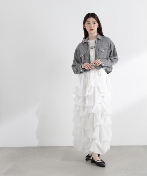PROPORTION BODY DRESSING(プロポーションボディドレッシング)の「スプリングツイードブルゾン / 1216155300(ブルゾン・レディース・ブラック/オフホワイト/ブルー・SMALL/MEDIUM)」の6枚目の写真