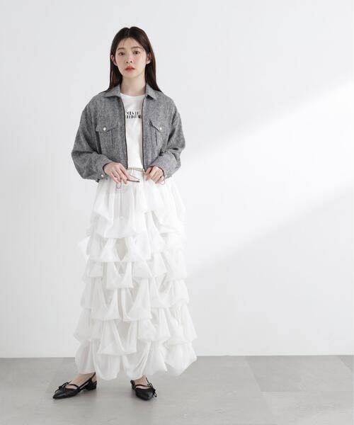 PROPORTION BODY DRESSING(プロポーションボディドレッシング)の「スプリングツイードブルゾン / 1216155300(ブルゾン・レディース・ブラック/オフホワイト/ブルー・SMALL/MEDIUM)」の7枚目の写真
