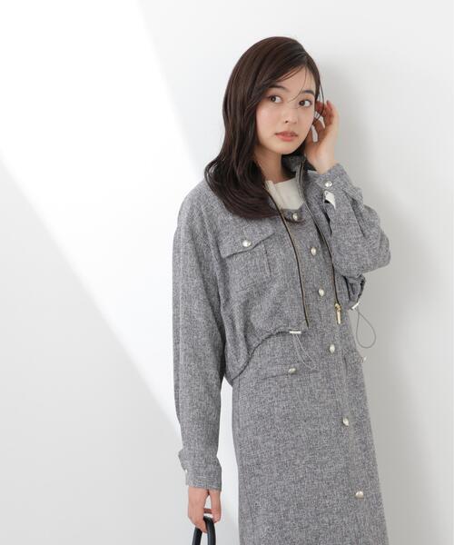 PROPORTION BODY DRESSING(プロポーションボディドレッシング)の「スプリングツイードブルゾン / 1216155300(ブルゾン・レディース・ブラック/オフホワイト/ブルー・SMALL/MEDIUM)」の9枚目の写真