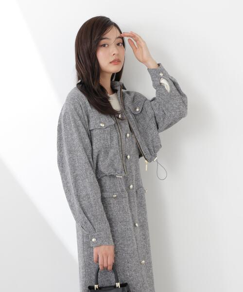 PROPORTION BODY DRESSING(プロポーションボディドレッシング)の「スプリングツイードブルゾン / 1216155300(ブルゾン・レディース・ブラック/オフホワイト/ブルー・SMALL/MEDIUM)」の11枚目の写真