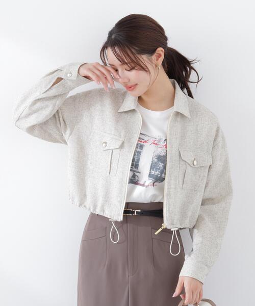 PROPORTION BODY DRESSING（プロポーションボディドレッシング）の「スプリングツイードブルゾン / 1216155300（ブルゾン・レディース・ブラック/オフホワイト/ブルー・SMALL/MEDIUM）」の17枚目の写真