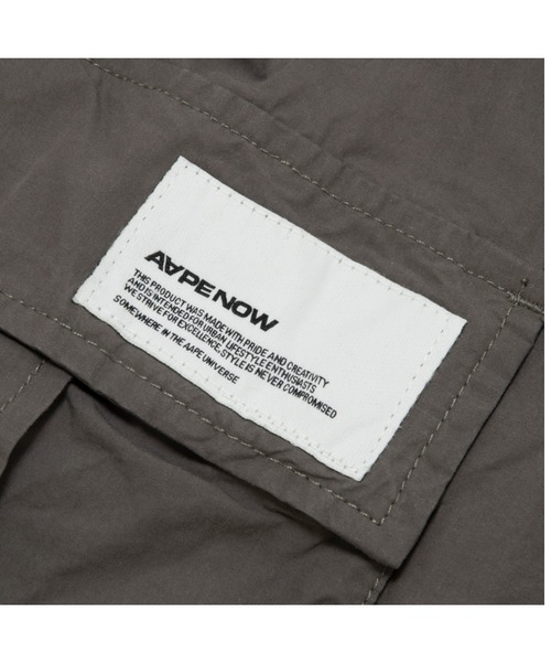 AAPE BY A BATHING APE(エーエイプバイアベイシングエイプ)の「AAPE NOW WOVEN PANTS(カーゴパンツ・メンズ・グレー系その他2/ブラック/カーキ・SMALL/MEDIUM/X-LARGE/LARGE/XX-LARGE)」の9枚目の写真