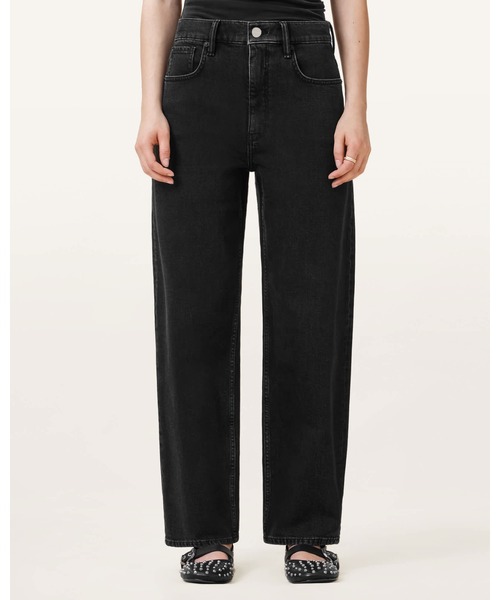 ALLSAINTS（オールセインツ）の「SADIE BARREL LEG DENIM JEANS | SADIE バレル レッグ デニム ジーンズ（デニムパンツ・レディース・ブラック・26/25/24）」の7枚目の写真