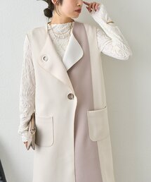 Jena espace merveilleux | バーボタンワッフルジレ(ベスト)