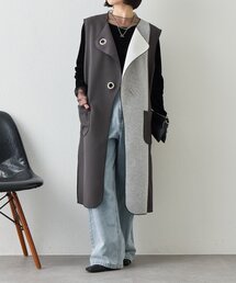 Jena espace merveilleux | バーボタンワッフルジレ(ベスト)