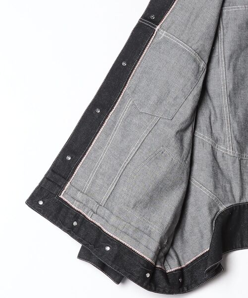 beautiful people（ビューティフルピープル）の「beautiful people/ビューティフルピープル/double-end selvedge denim blouson（デニムジャケット・レディース・ブラック・42/38）」の3枚目の写真