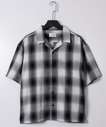 JOHN'S CLOSET | 【a】オンブレチェック ボックスシルエット オープンカラー半袖シャツ(シャツ/ブラウス)