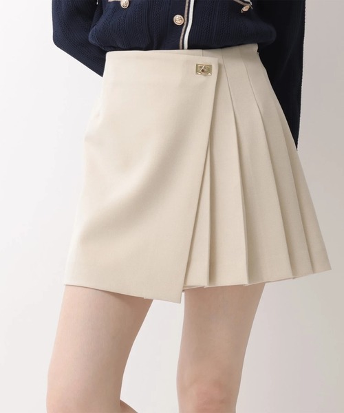 Rirandture（リランドチュール）の「ラッププリーツミニスコート（スカート・レディース・ベージュ系その他・2/1/0）」の4枚目の写真