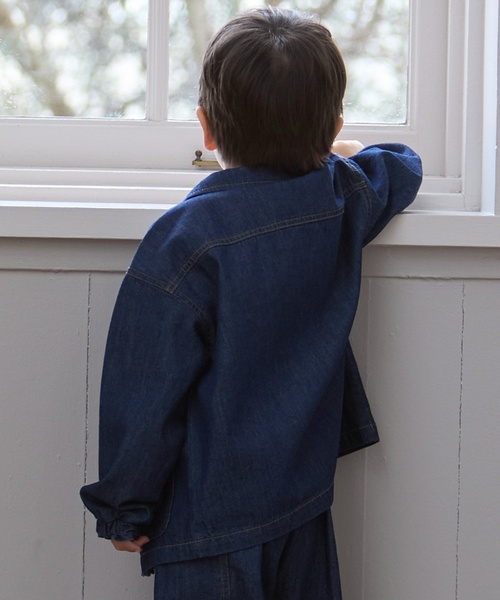 petit main（プティマイン）の「【Lee】シャツアウター（シャツ/ブラウス・キッズ・オフホワイト/ネイビー・L/M/S）」の8枚目の写真