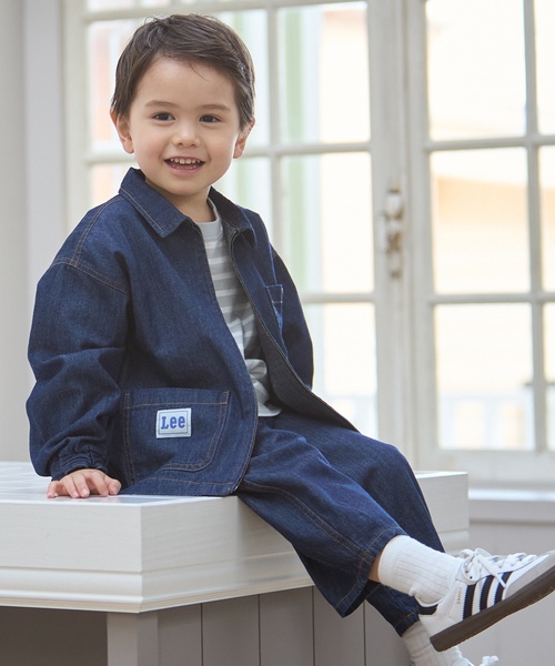 petit main（プティマイン）の「【Lee】シャツアウター（シャツ/ブラウス・キッズ・オフホワイト/ネイビー・L/M/S）」の10枚目の写真