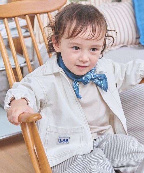 petit main（プティマイン）の「【Lee】シャツアウター（シャツ/ブラウス・キッズ・オフホワイト/ネイビー・L/M/S）」の11枚目の写真
