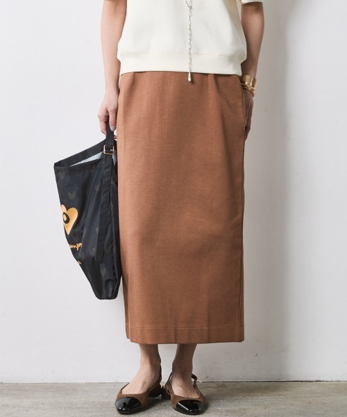 CHIC STYLE(シックスタイル)の「ダンボールカットソータイトスカート<大きいサイズ有>シックスタイル(スカート・レディース・ブラック/モカ・M/L/LL/3L/4L/5L)」の15枚目の写真