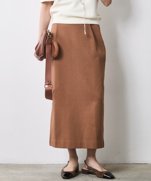 CHIC STYLE(シックスタイル)の「ダンボールカットソータイトスカート<大きいサイズ有>シックスタイル(スカート・レディース・ブラック/モカ・M/L/LL/3L/4L/5L)」の16枚目の写真